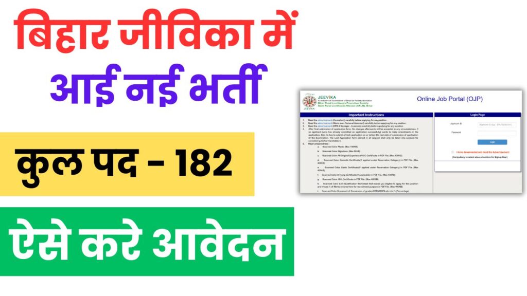 Bihar Jeevika Vacancy 2025