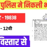 Bihar Police Constable New Vacancy 2025