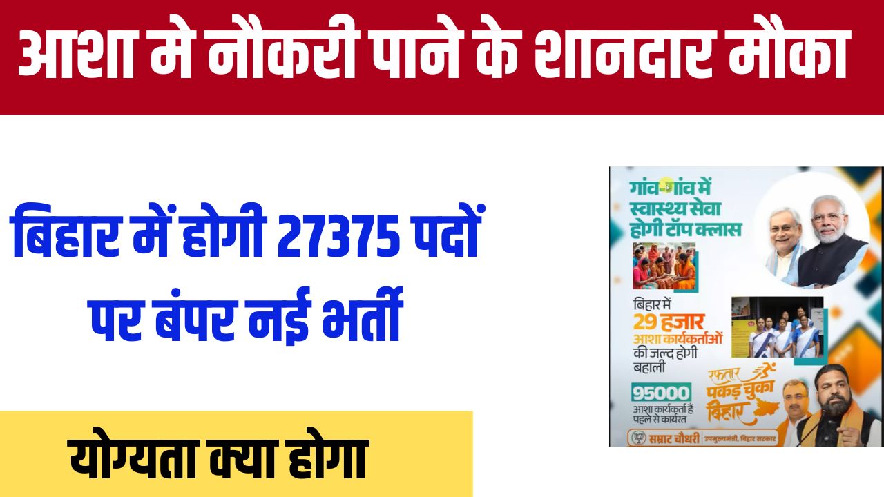 Bihar Asha Worker New Bharti 2025