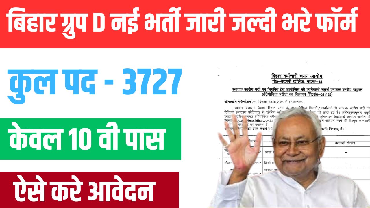 BSSC Office Attendant New Vacancy 2025